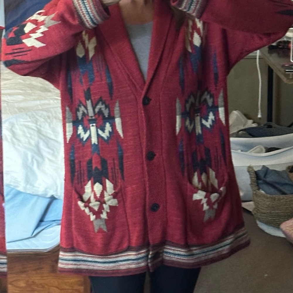 Denim & Supply Ralph Lauren Red Cardigan